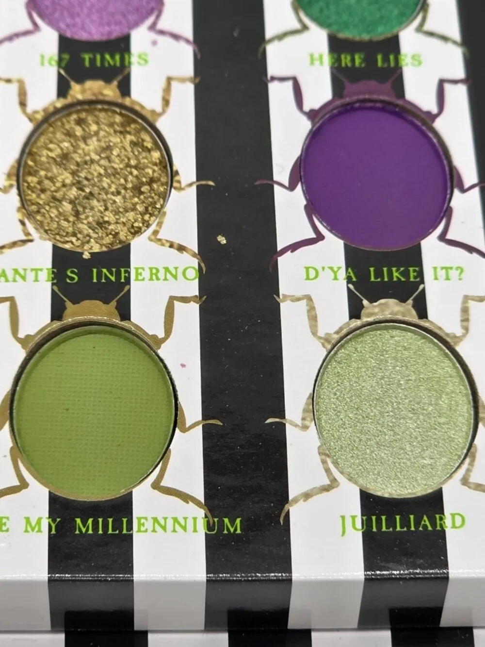 Beetlejuice X Revolution Shadow Palette Eye Shadow Cosmetic Makeup 16 Colors